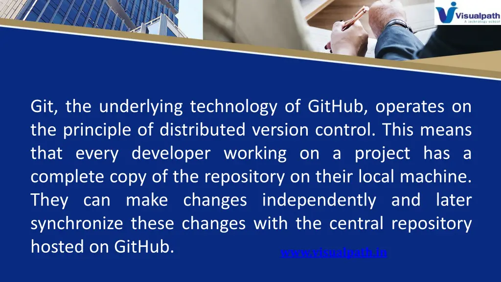 git the underlying technology of github operates