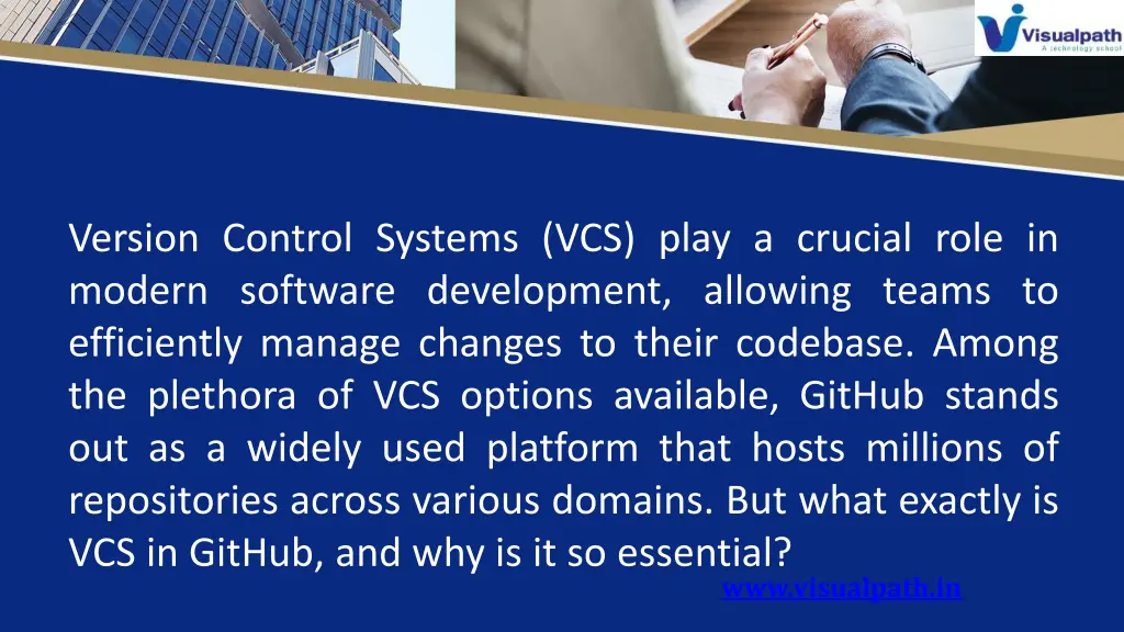 version control systems vcs play a crucial role