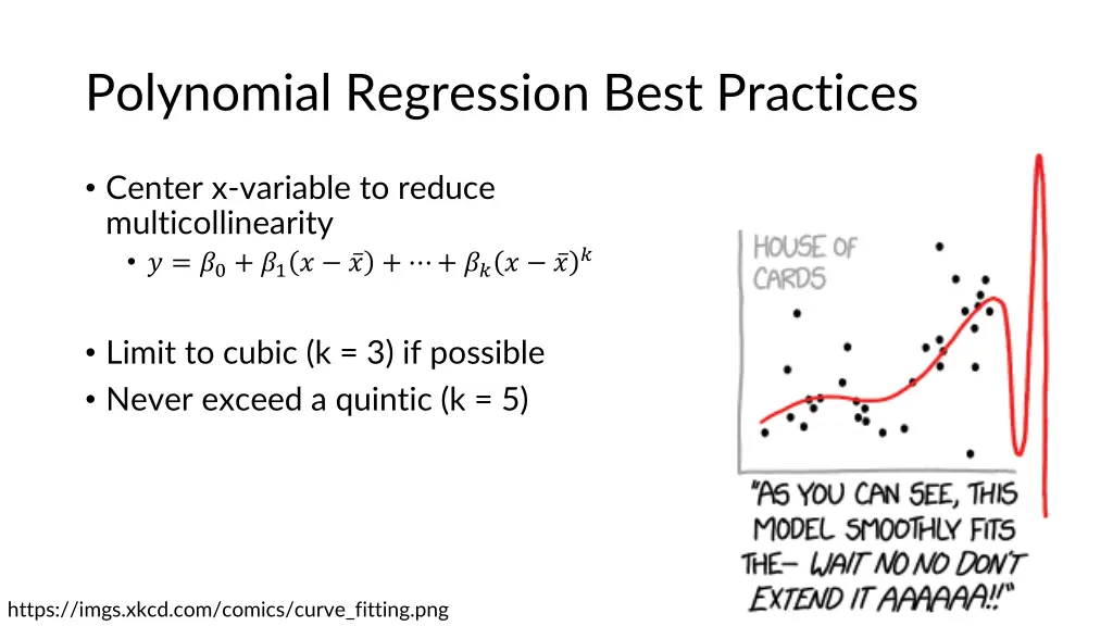 polynomial regression best practices
