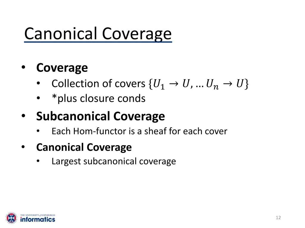canonical coverage