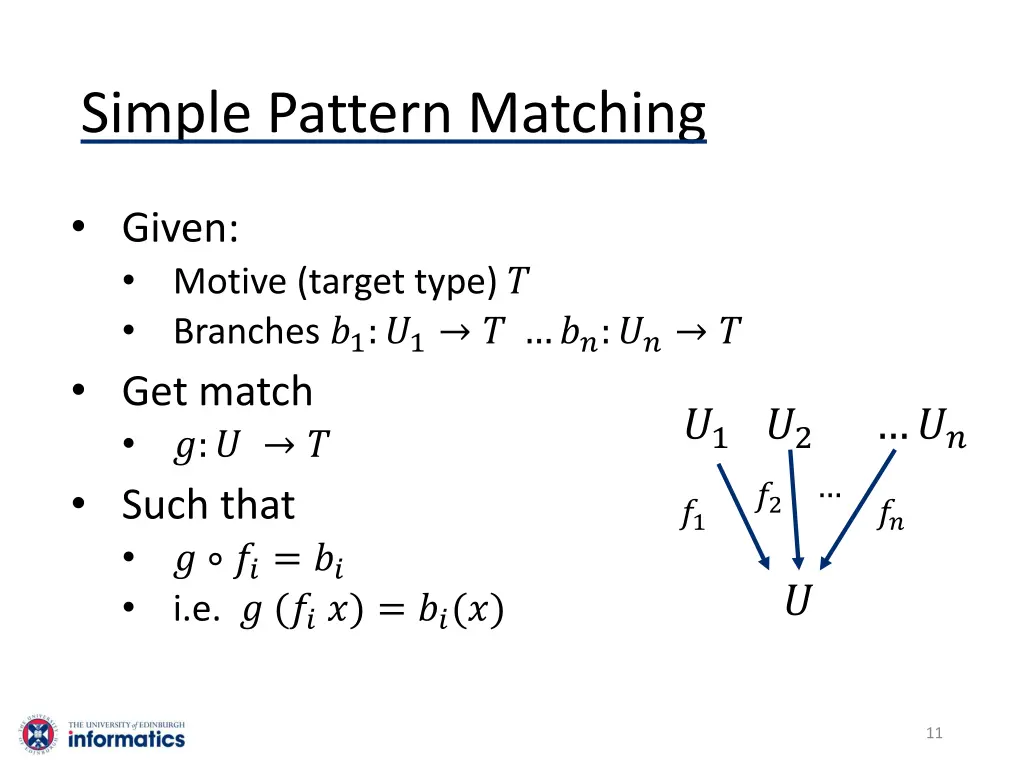 simple pattern matching