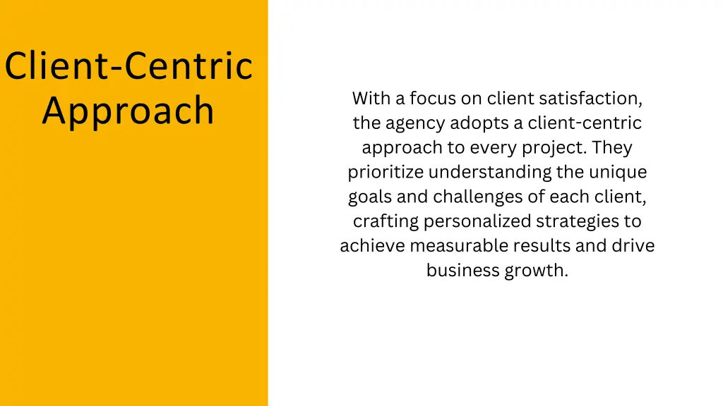 client centric approach