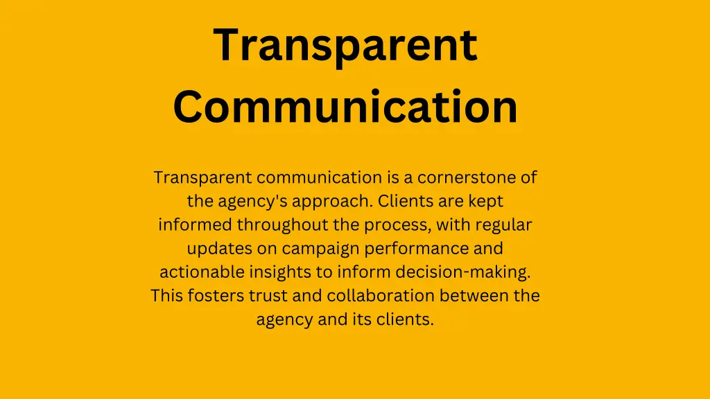 transparent communication