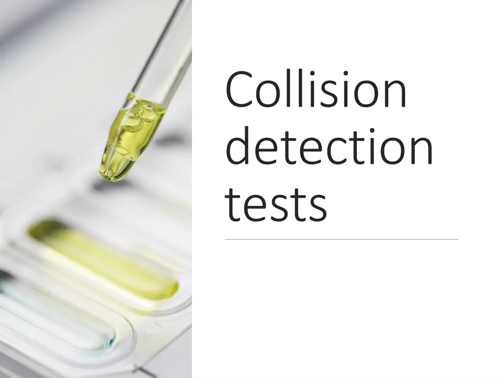 collision detection tests