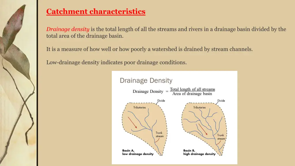catchment characteristics 3
