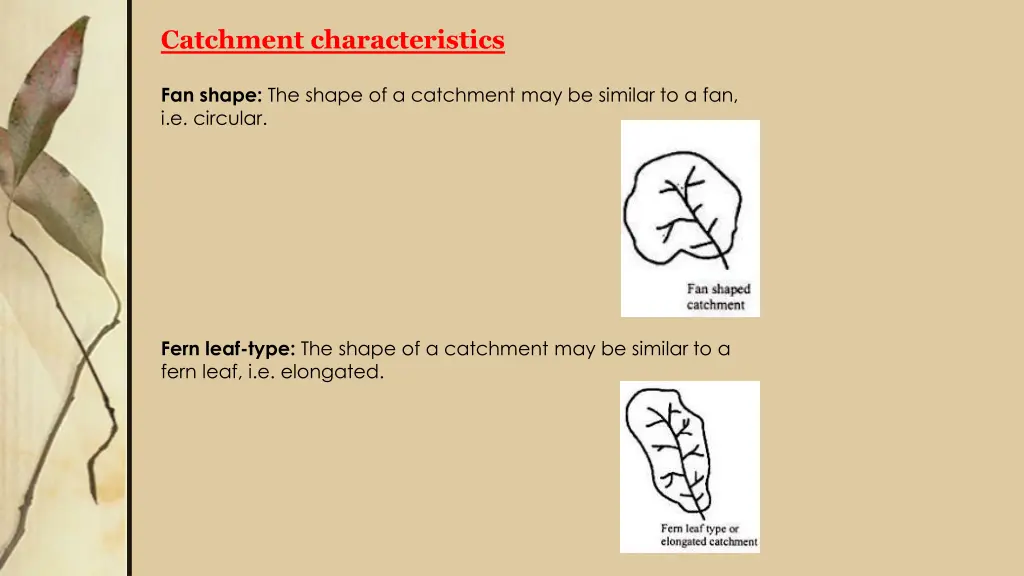 catchment characteristics 8