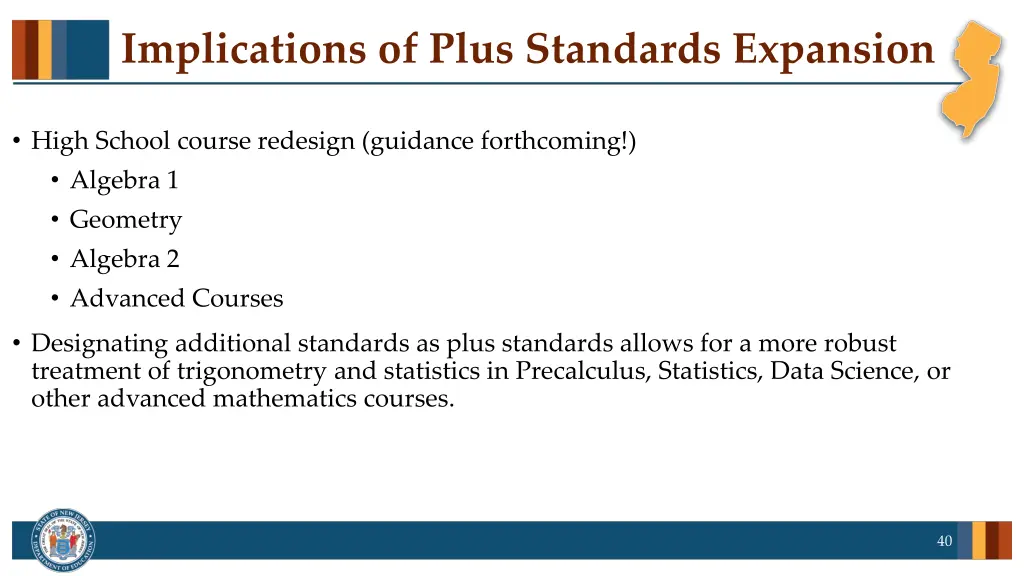 implications of plus standards expansion