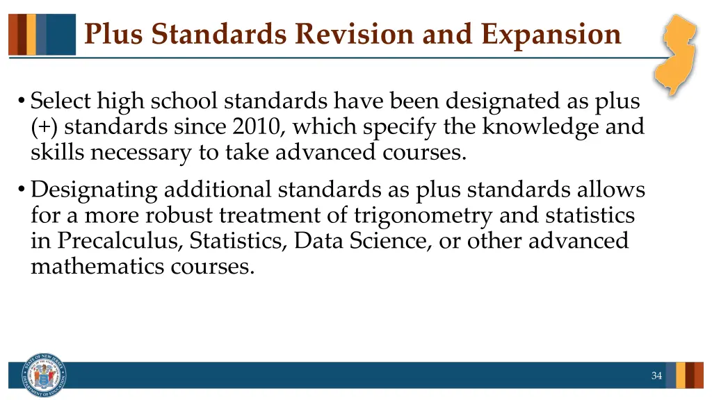 plus standards revision and expansion