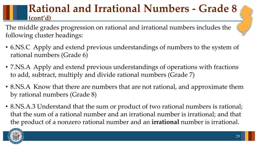 rational and irrational numbers grade 8 cont