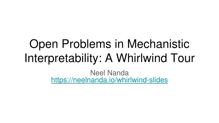 open problems in mechanistic interpretability
