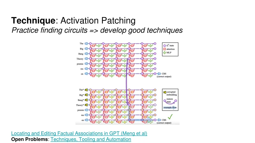 technique activation patching practice finding
