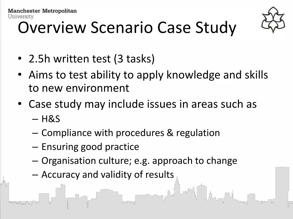 overview scenario case study