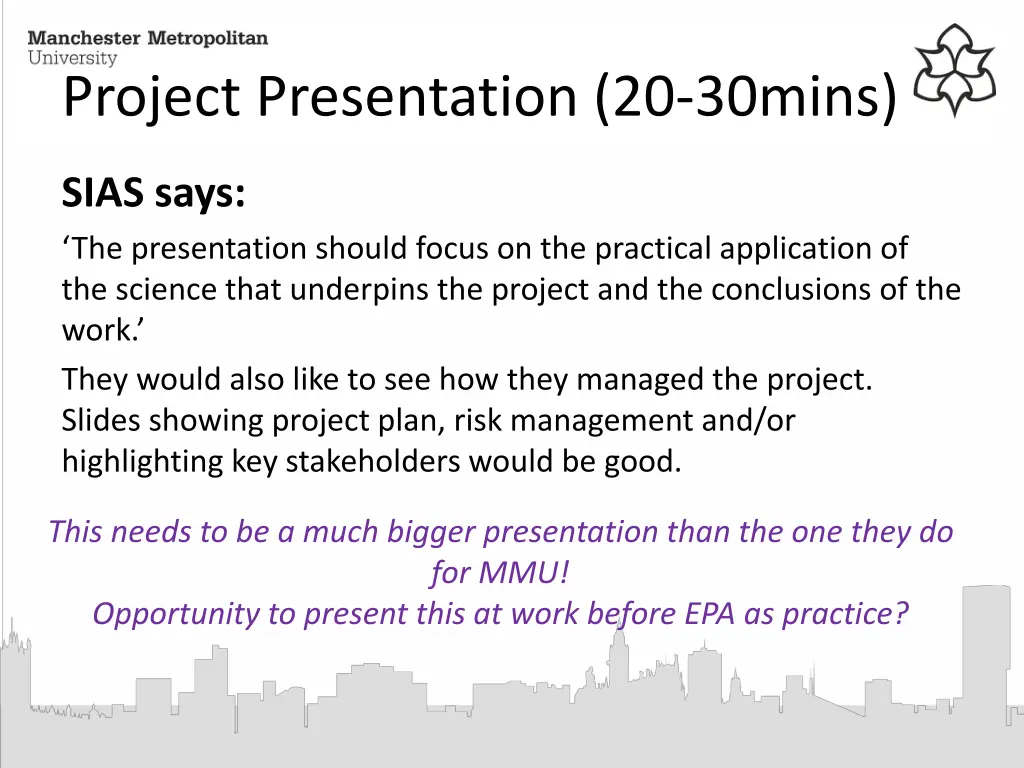 project presentation 20 30mins