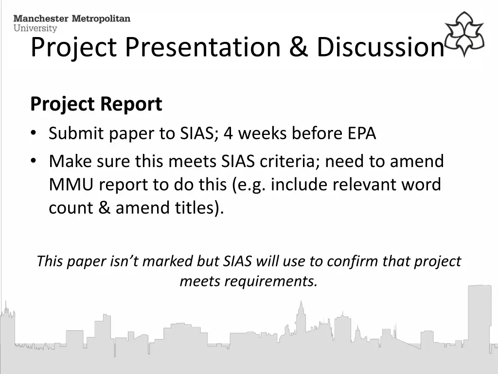 project presentation discussion