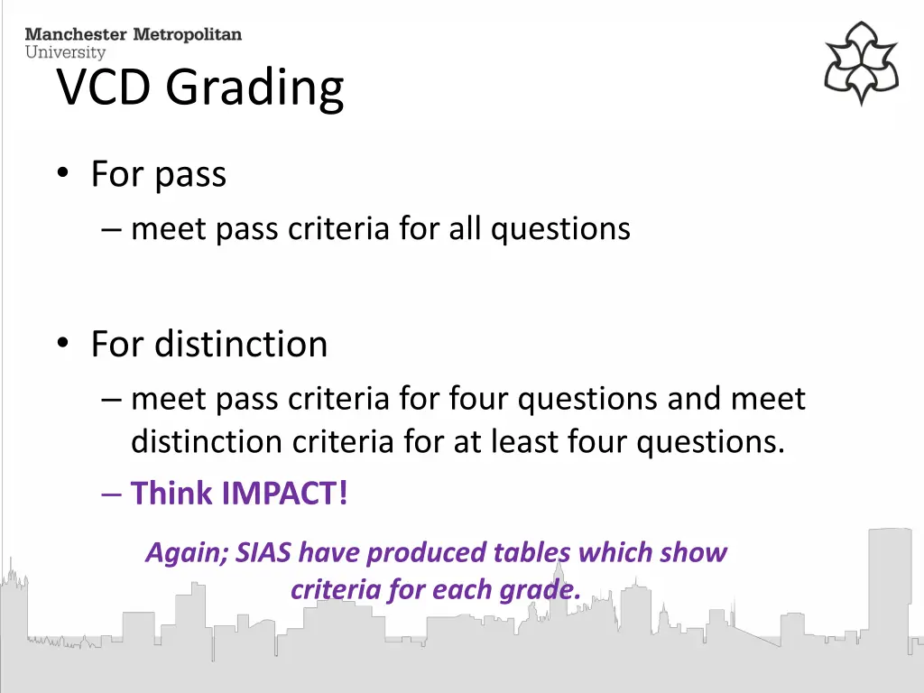 vcd grading