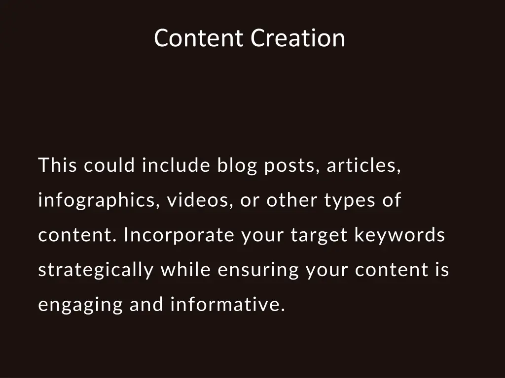 content creation