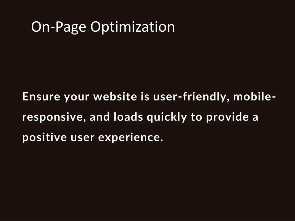 on page optimization