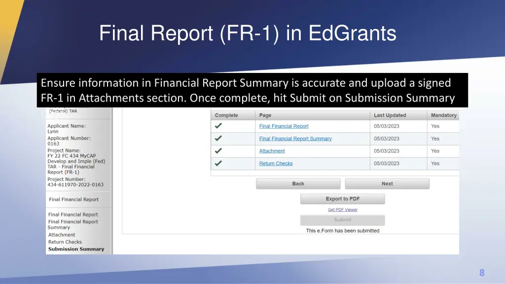 final report fr 1 in edgrants 3