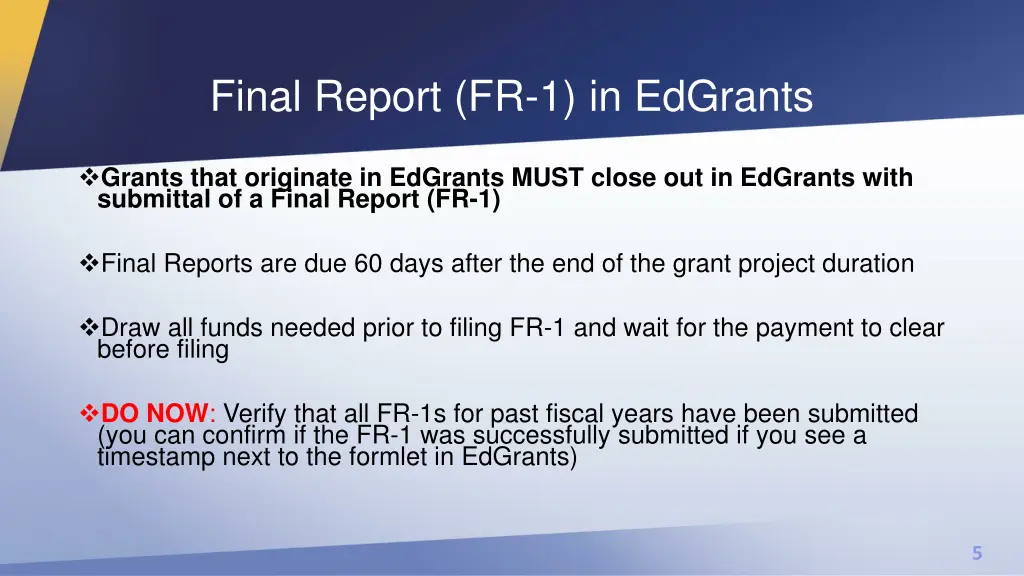 final report fr 1 in edgrants