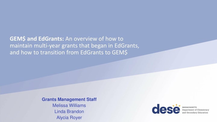 gem and edgrants an overview of how to maintain
