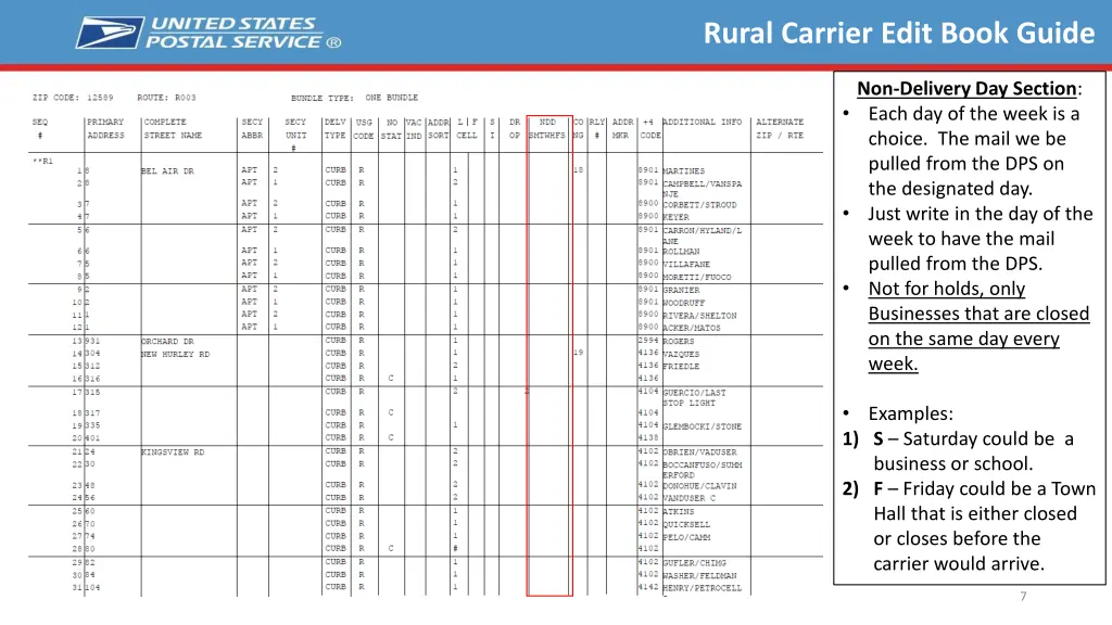 rural carrier edit book guide 6