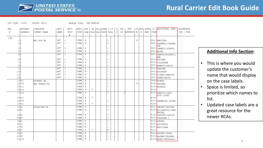 rural carrier edit book guide 8