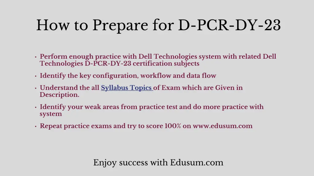 how to prepare for d pcr dy 23