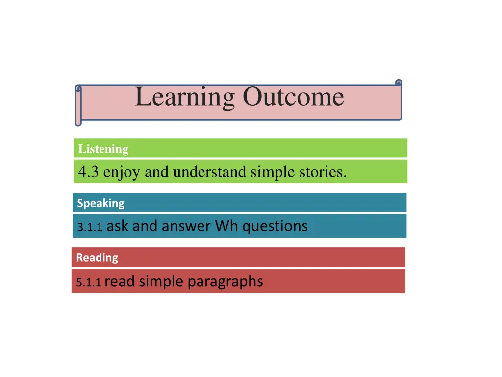 learning outcome