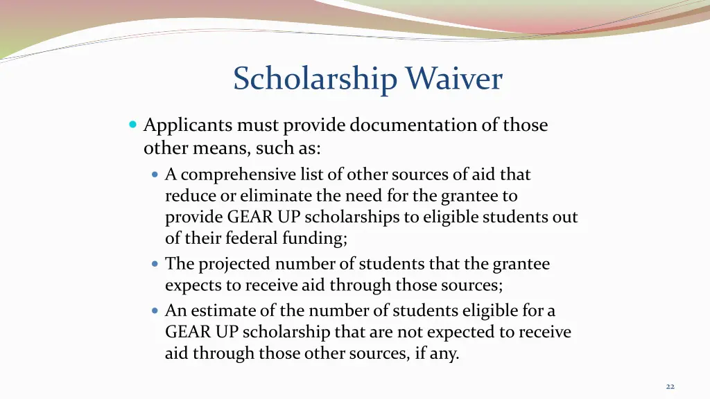scholarship waiver 1