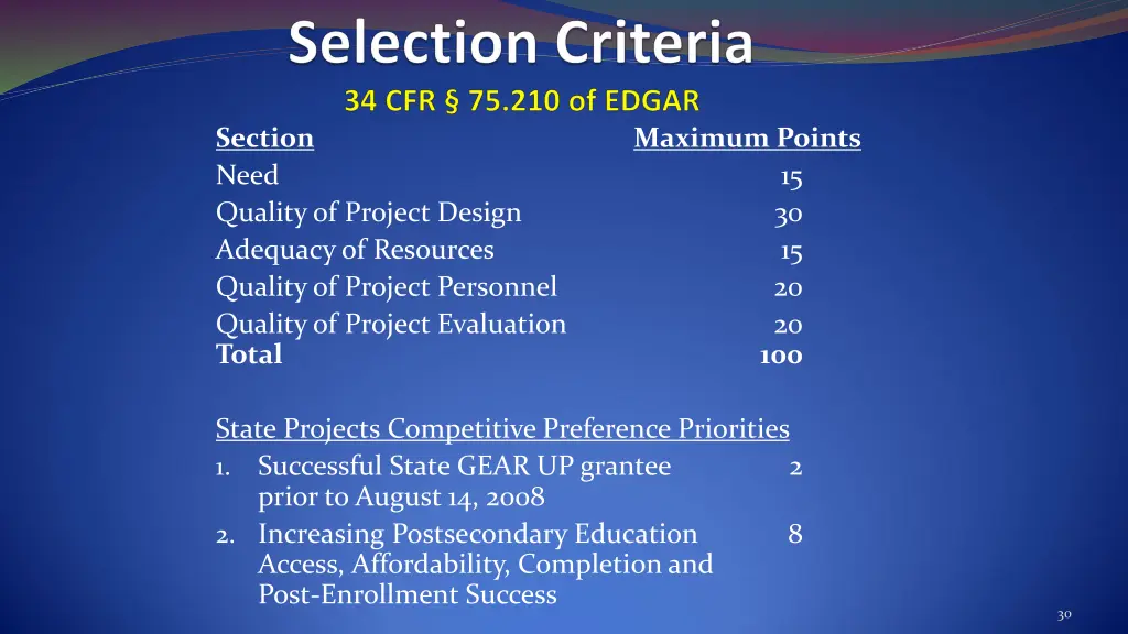 section need quality of project design adequacy