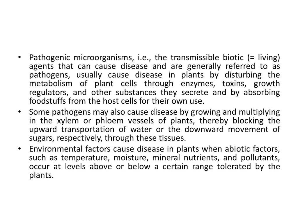 pathogenic microorganisms i e the transmissible