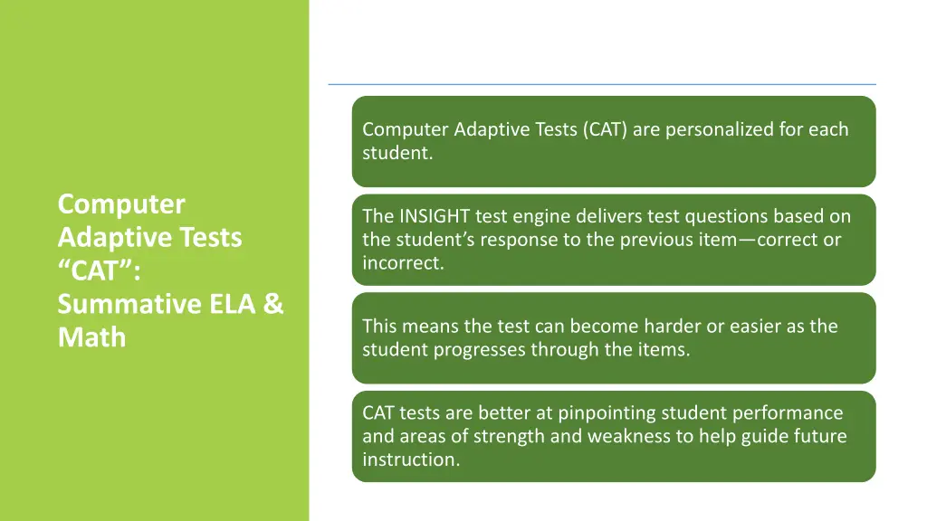 computer adaptive tests cat are personalized