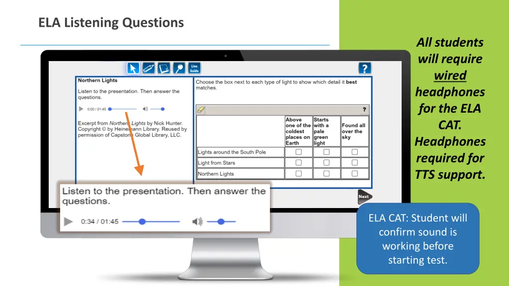 ela listening questions