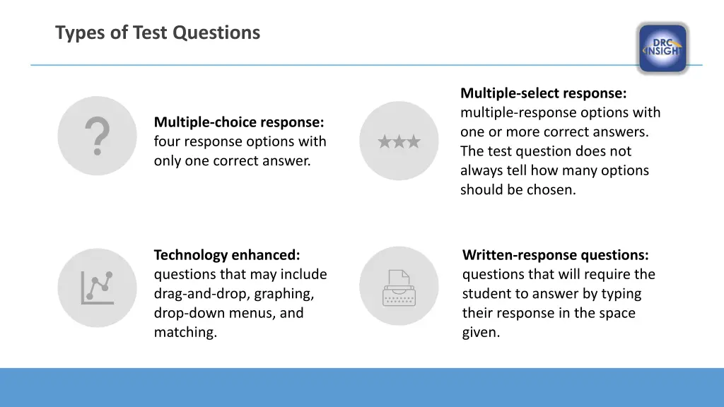 types of test questions