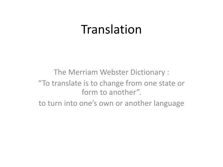 translation