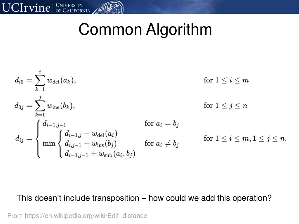 common algorithm