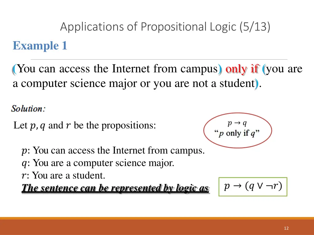 applications of propositionallogic 5 13 example 1