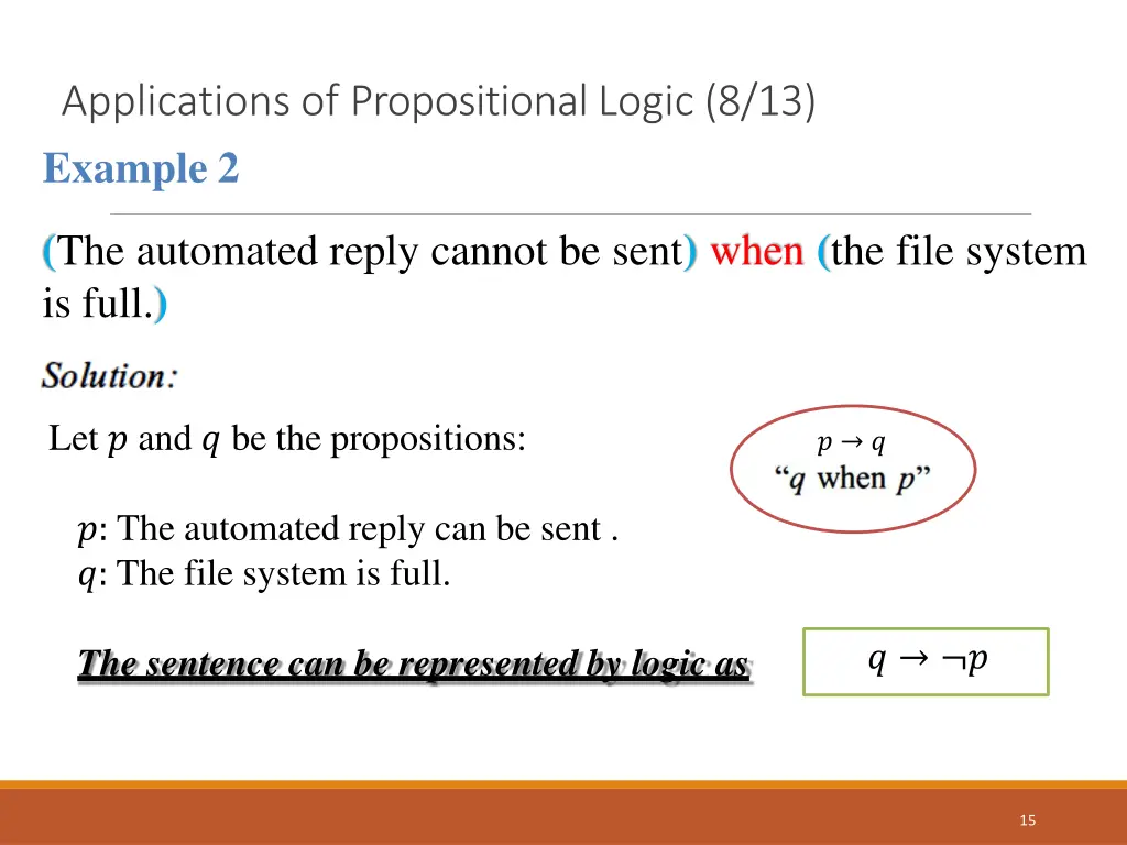 applications of propositionallogic 8 13 example 2