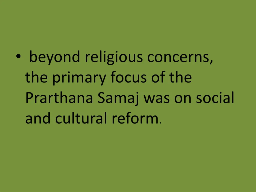 beyond religious concerns the primary focus
