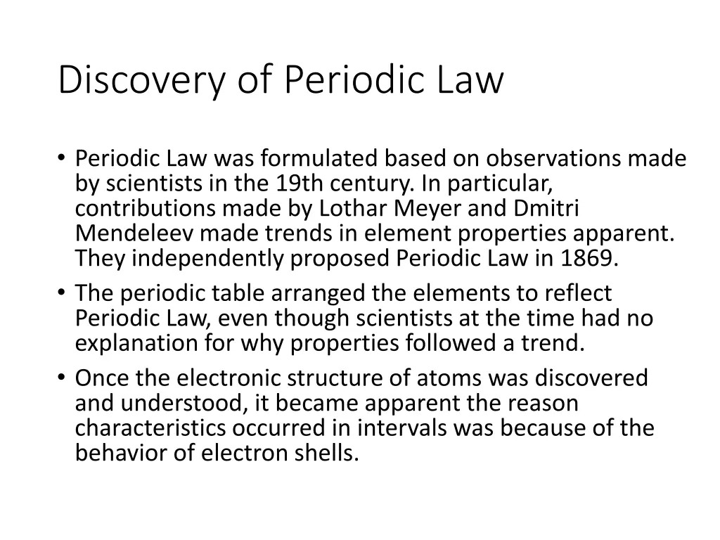 discovery of periodic law