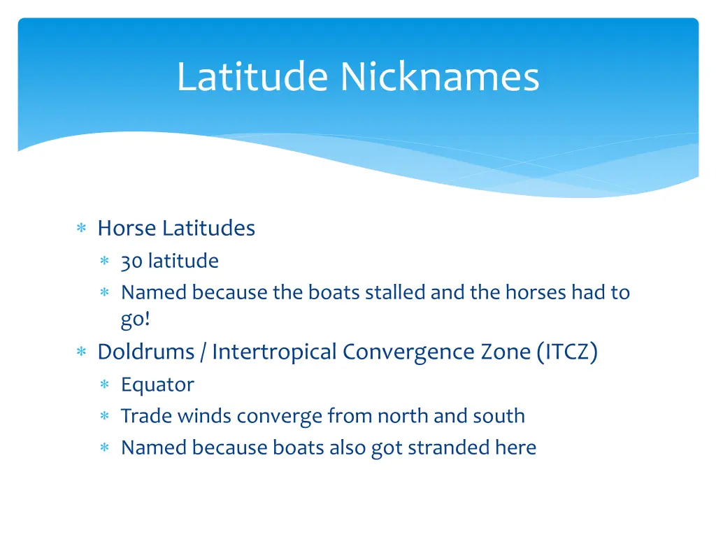 latitude nicknames