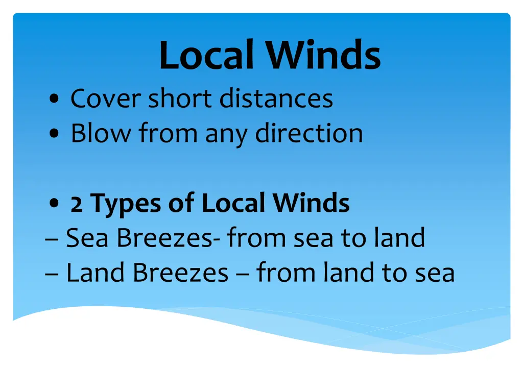 local winds