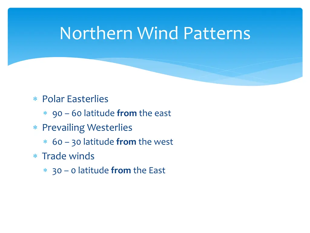 northern wind patterns