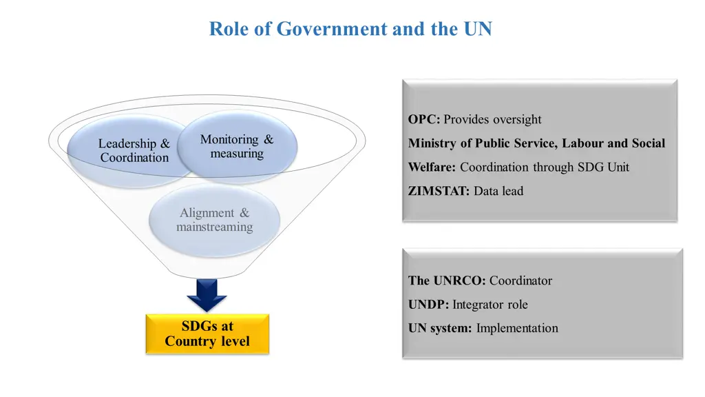 role of government and the un