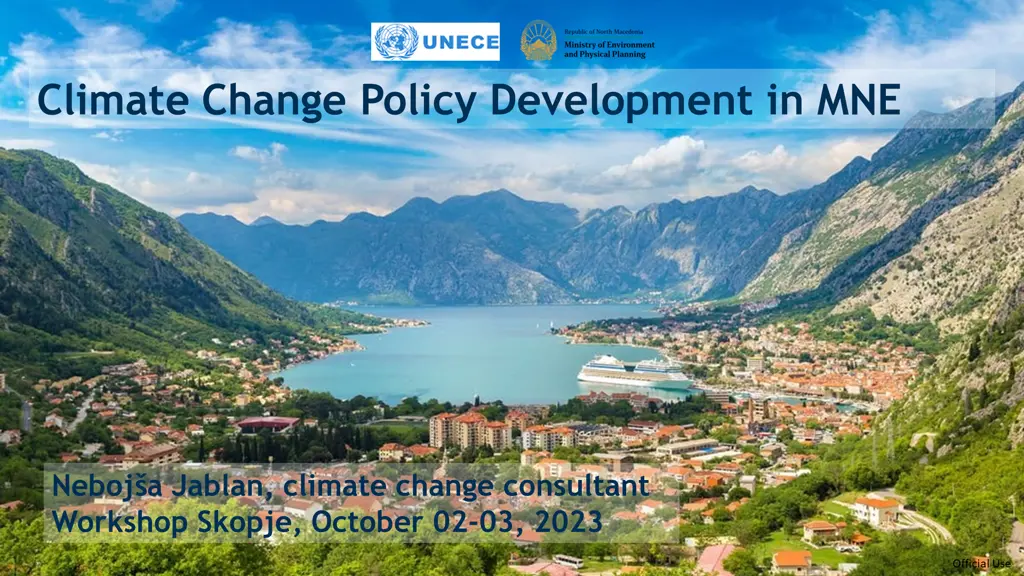 climate change policy development in mne