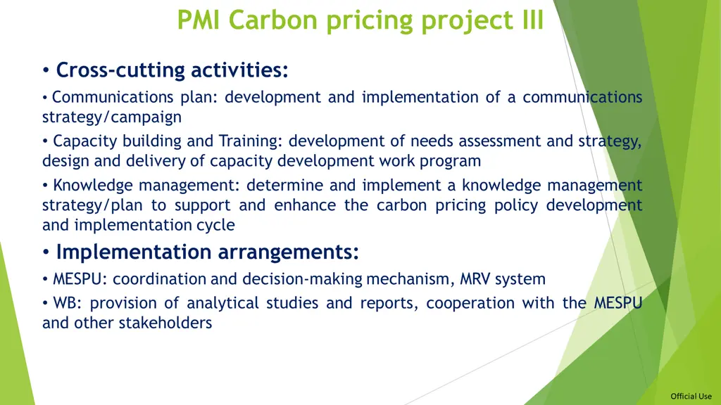pmi carbon pricing project iii