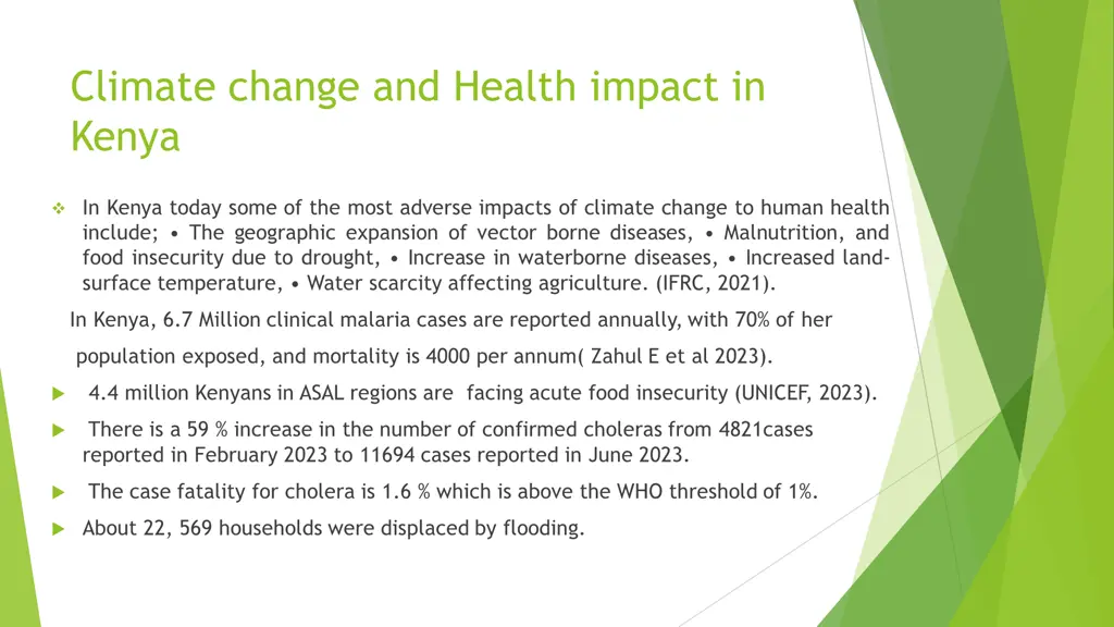 climate change and health impact in kenya