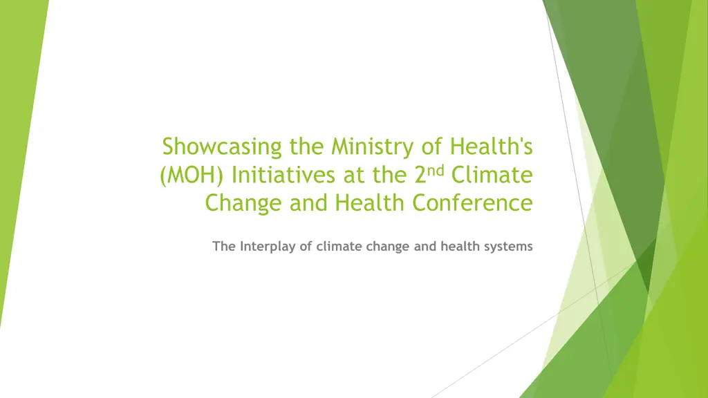 showcasing the ministry of health