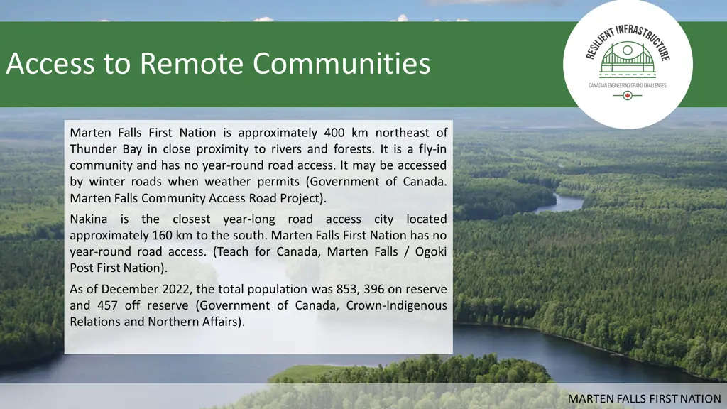 access to remote communities