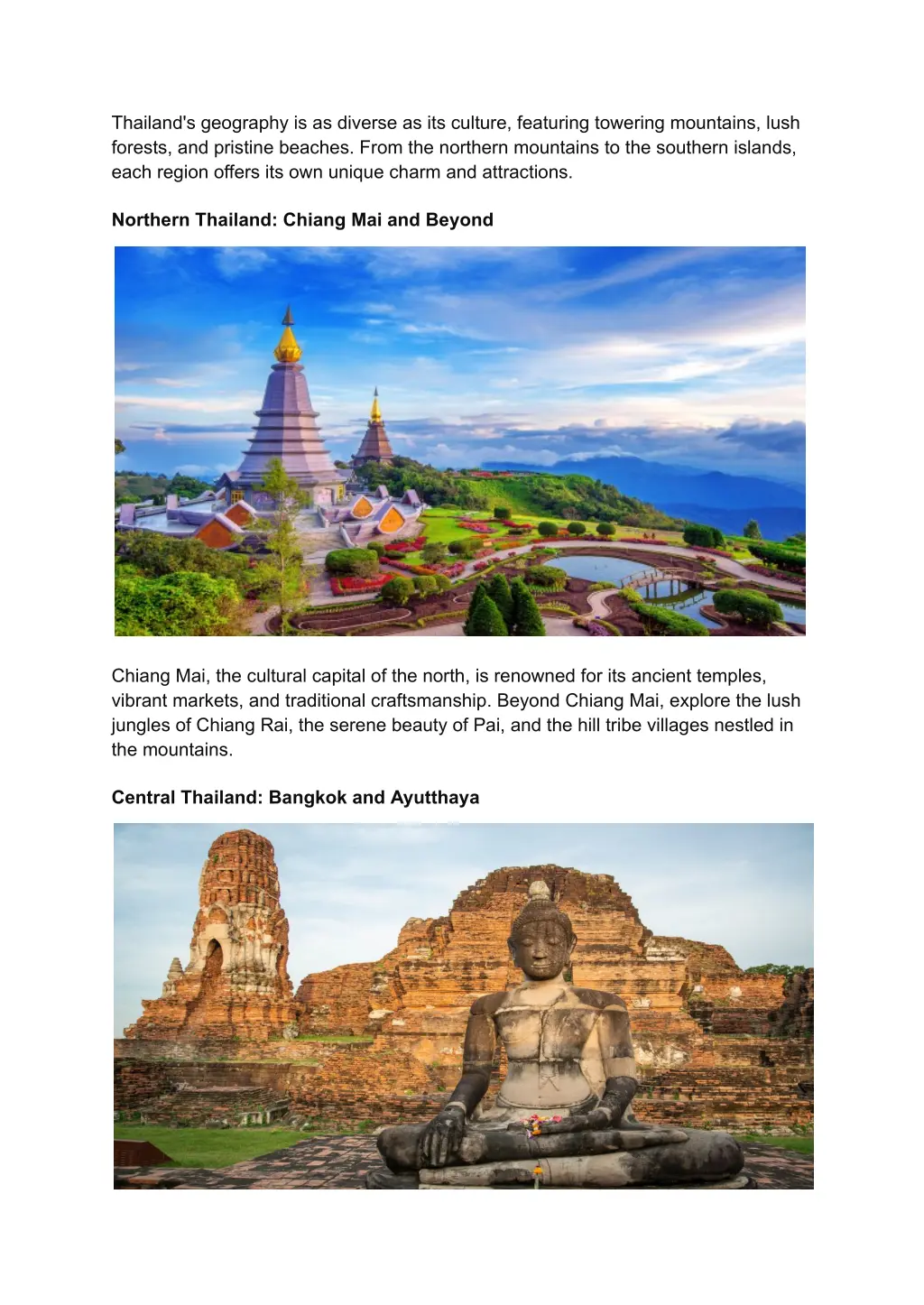 thailand s geography is as diverse as its culture